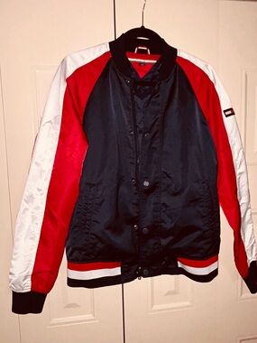 Women’s Tommy Hilfiger (Size)(s/p) Red, White & Blue Bomber Jacket